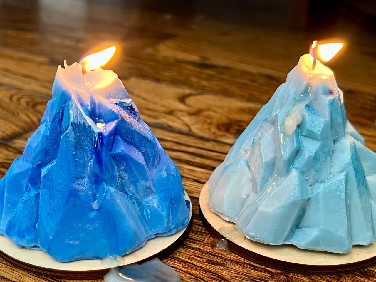 Iceberg Volcano Candle| Hand-Poured Mountain Candle| Customizable Home Decor | Soy Wax Candle | Housewarming Gift Idea| Nature Lovers Gift