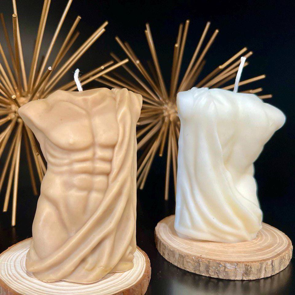 Curvy & Defined Male and Female Torso Candles|Women and Man candle|Perfect Valentine’s, Bachelor and Bachelorette Gifts |Stylish Home Decor