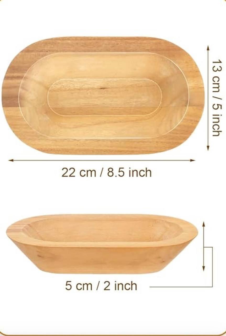 Floral Dough Bowl Candle - Hand-Poured Soy Wax | Rustic Wooden Bowl Decorative Flower Design | Unique Home Decor| Housewarming Gift Idea