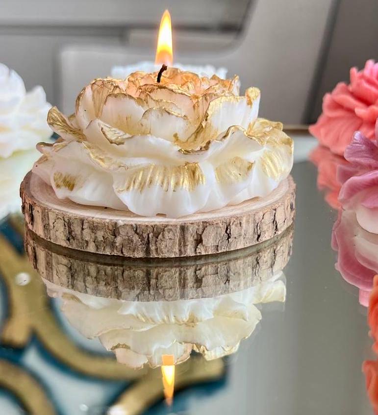 Peony Flower Candle(One piece & Bundle),Wedding favors,Baby Showers,Birthdays, Bridal Showers,Anniversaries,Housewarming Gifts, Party Favors