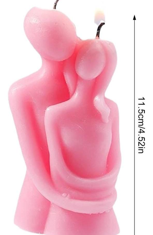 Embraced Couple Candle| Romantic Handcrafted Soy Wax| Unique Home Decor| Couples Gift| Bride & Groom| Boyfriend Girlfriend| Valentine's Gift