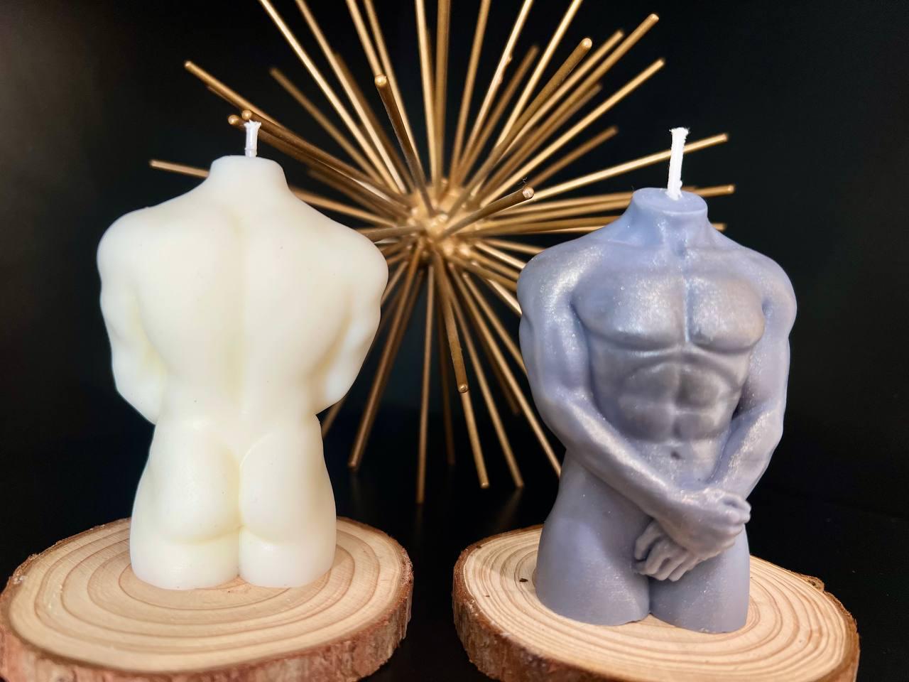 Curvy & Defined Male and Female Torso Candles|Women and Man candle|Perfect Valentine’s, Bachelor and Bachelorette Gifts |Stylish Home Decor
