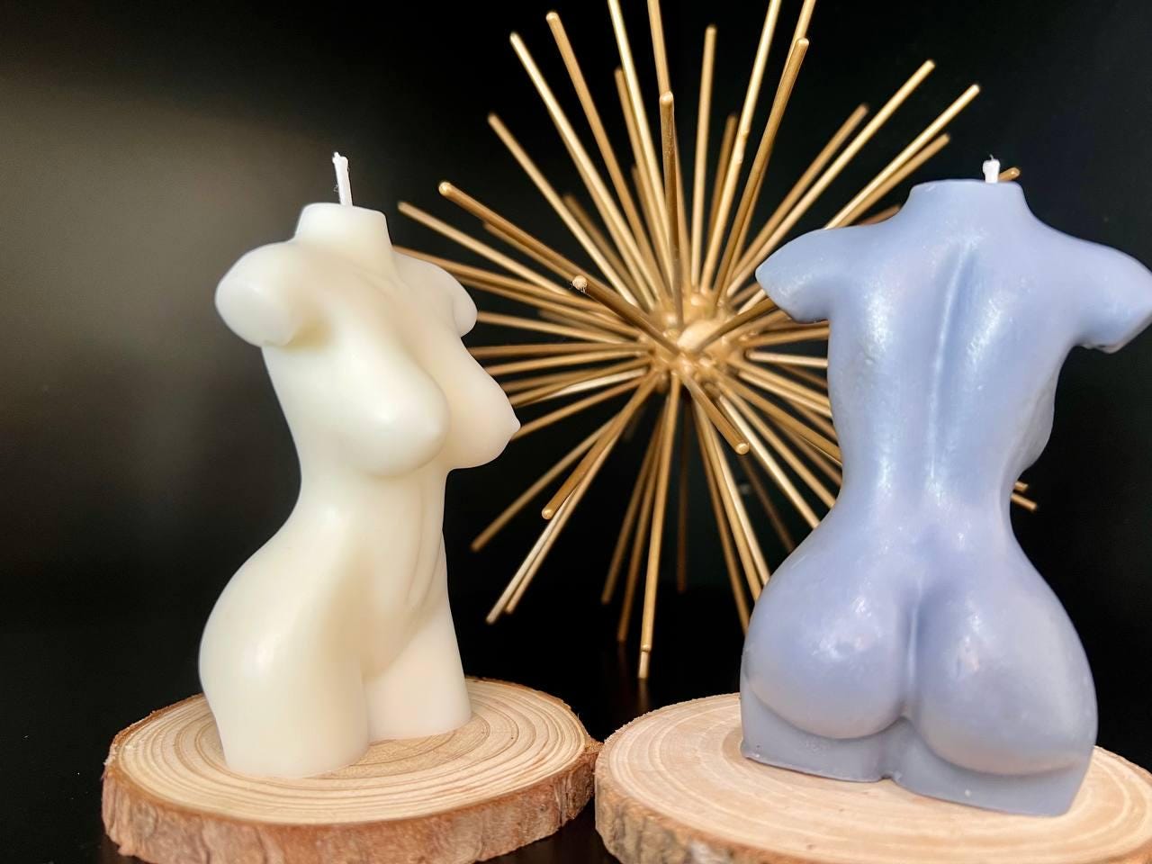 Curvy & Defined Male and Female Torso Candles|Women and Man candle|Perfect Valentine’s, Bachelor and Bachelorette Gifts |Stylish Home Decor