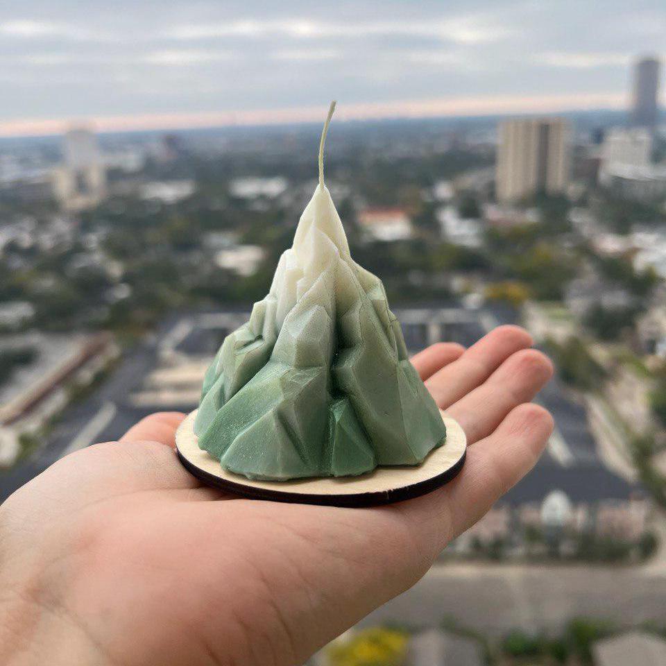 Iceberg Volcano Candle| Hand-Poured Mountain Candle| Customizable Home Decor | Soy Wax Candle | Housewarming Gift Idea| Nature Lovers Gift