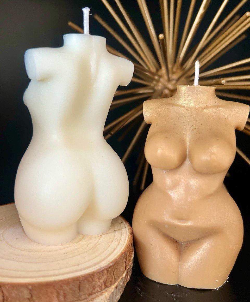 Curvy & Defined Male and Female Torso Candles|Women and Man candle|Perfect Valentine’s, Bachelor and Bachelorette Gifts |Stylish Home Decor