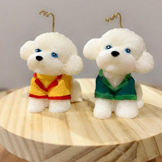 Cute Dog Candles| Handmade Soy Candle| Custom Scented & Color Candles| Animal Lover Candles| Unique Gift | Cute Home Decor| Dog Lover Gift