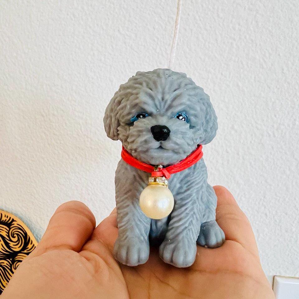 Cute Bichon Frise Dog Candles| Handmade Soy Candle| Custom Scented & Color Candles| Animal Lover Candles| Unique Gift | Cute Home Decor| Dog Lover Gift
