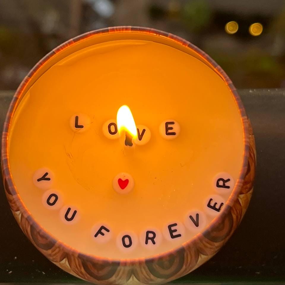 Surprise Message Candle| Custom Candle| Personalized Secret Message| Mother's Day Gift| Wedding Gift| Valentine's Day Gift| Soy Wax Candle